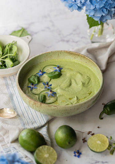 Herbal Cucumber Gazpacho Herbal Cucumber Gazpacho
