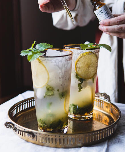 Lemon Balm Mojitos